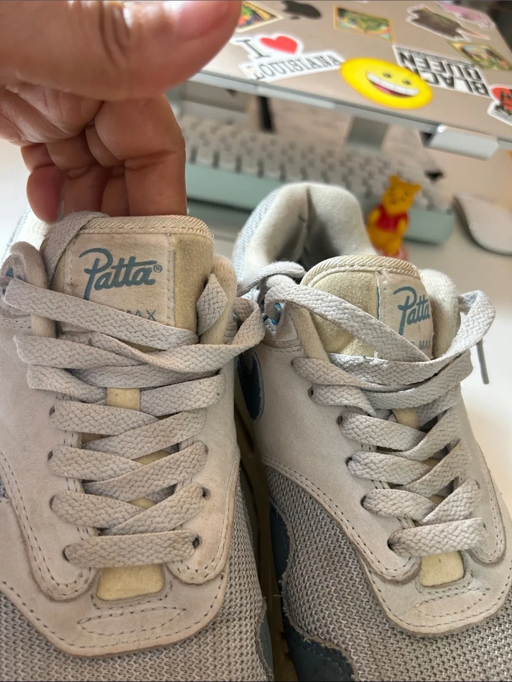 NikeAir Max 1 X Patta in Light Gray and Slate Blue men size 6.5